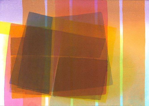 Dirk Rausch, ohne Titel, 2023-2025, Aquarell, Acrylfarbe, 17 x 24 cm