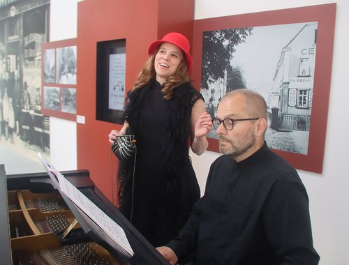 Katharina Becker und Harald Bleimehl bei der Vernissage, Foto: Josef Bonenberger